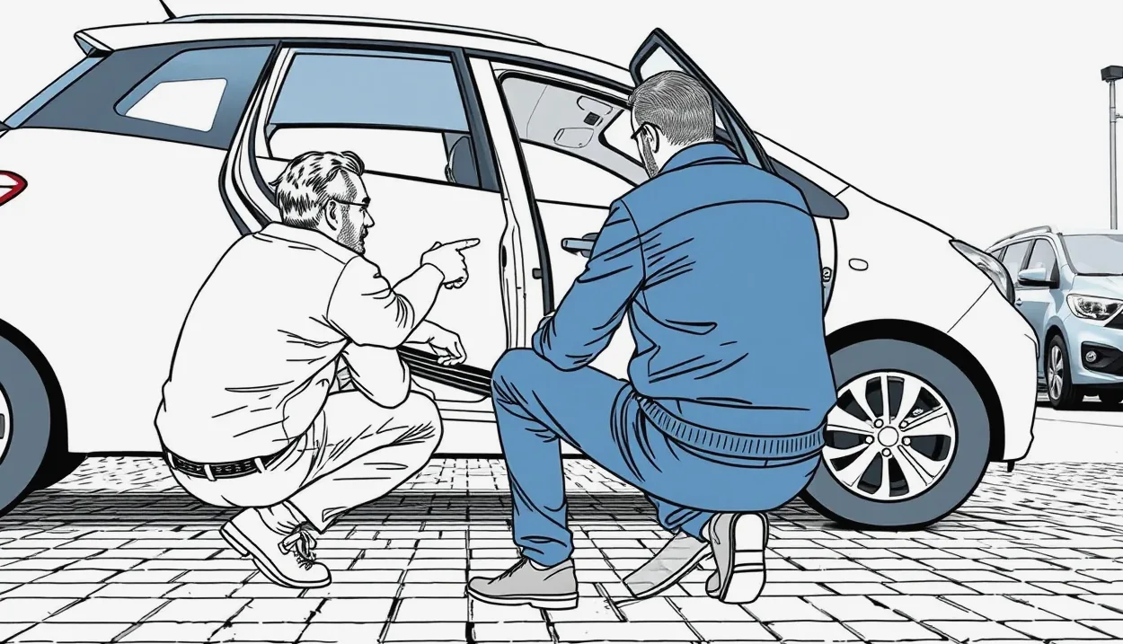 Mechanik v autoservise montuje nový predný nárazník na moderné vozidlo