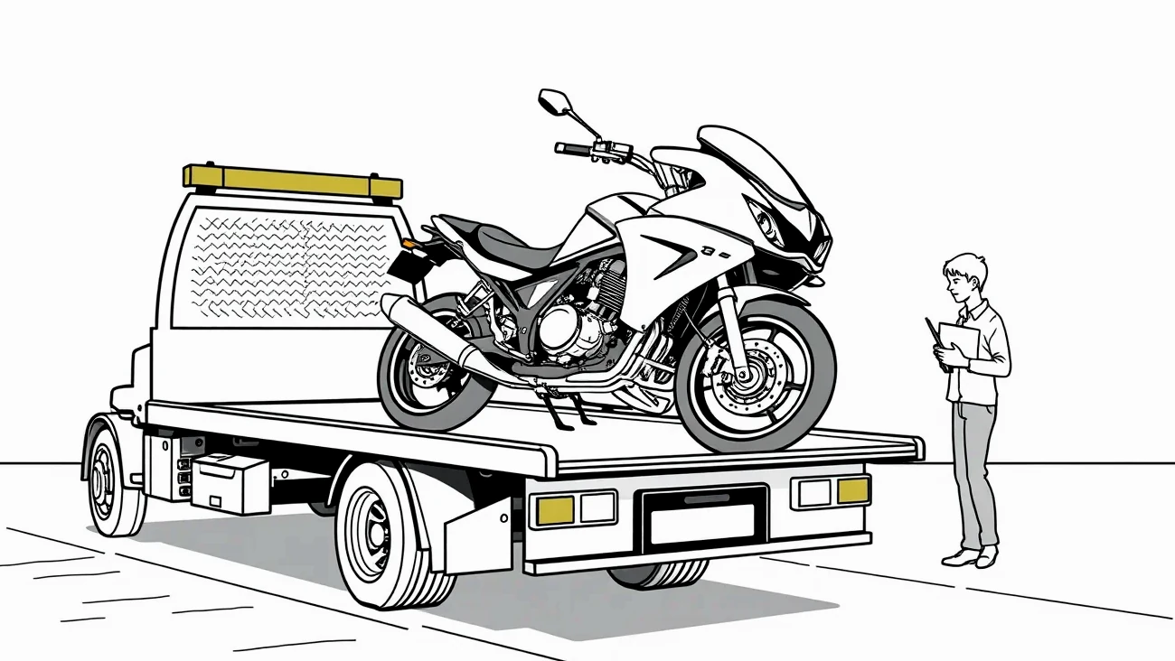 Detail riadidiel motocykla s kľúčom v spínacej skrinke a dokladmi