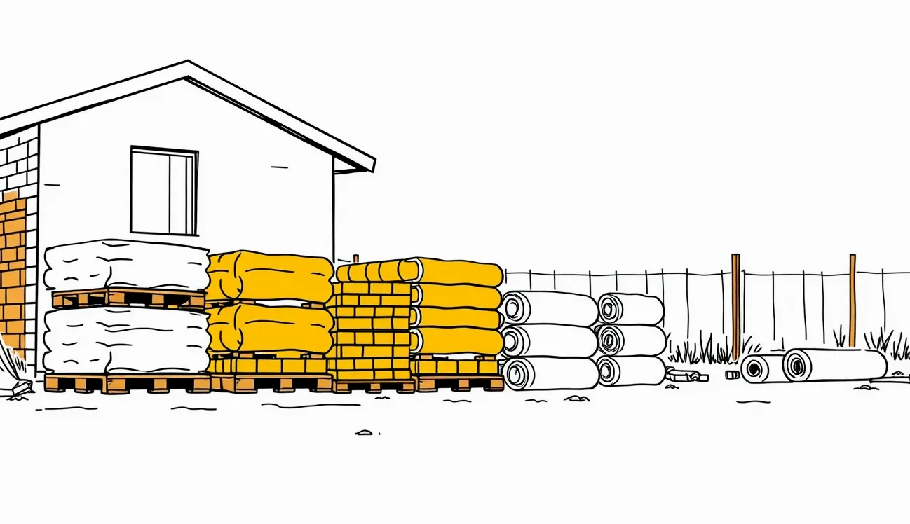 Rozostavaný rodinný dom so základovou doskou a prvými radmi obvodového muriva