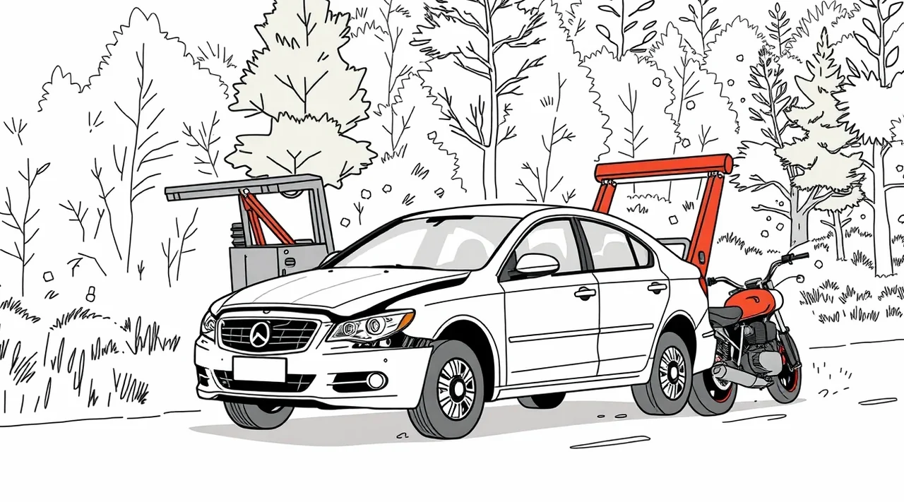 Detailný pohľad na motorový priestor auta s prehryznutou izoláciou elektrických káblov kunou