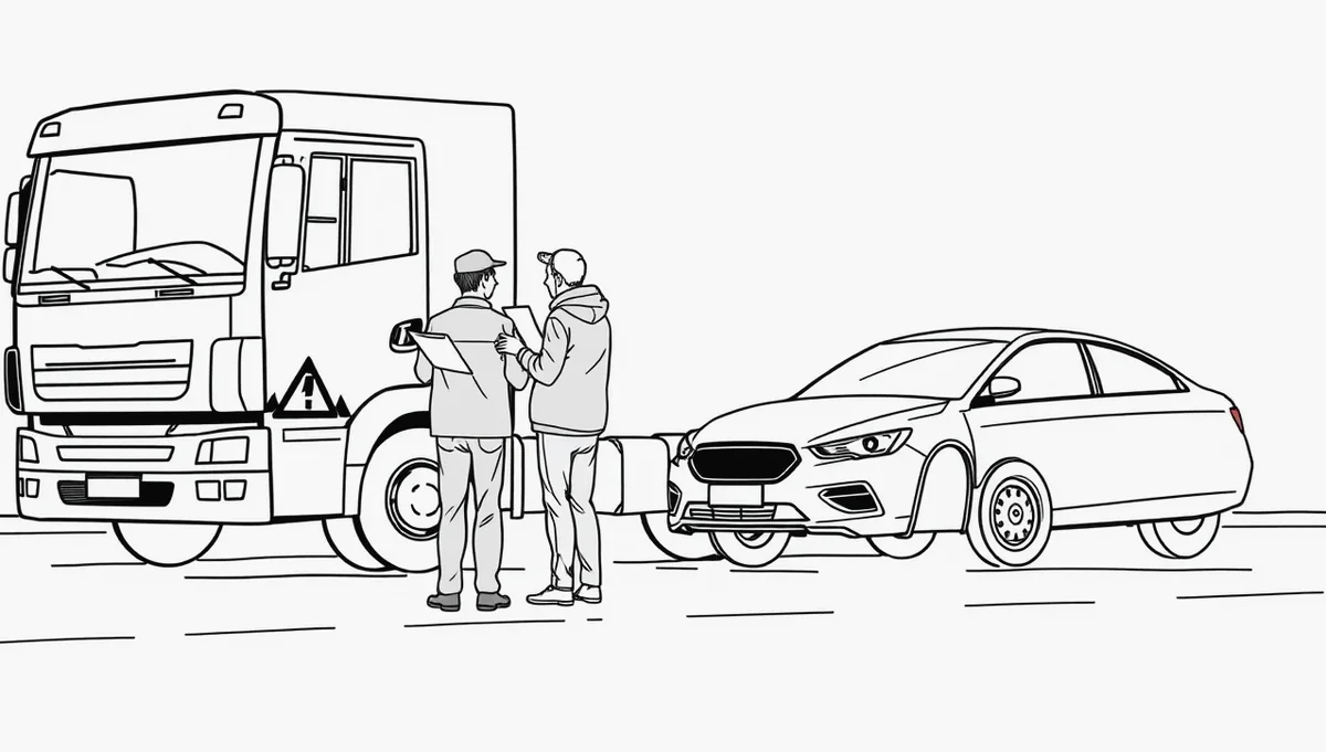 Žeriav a nákladné auto so špeciálnou nadstavbou pri práci na stavbe
