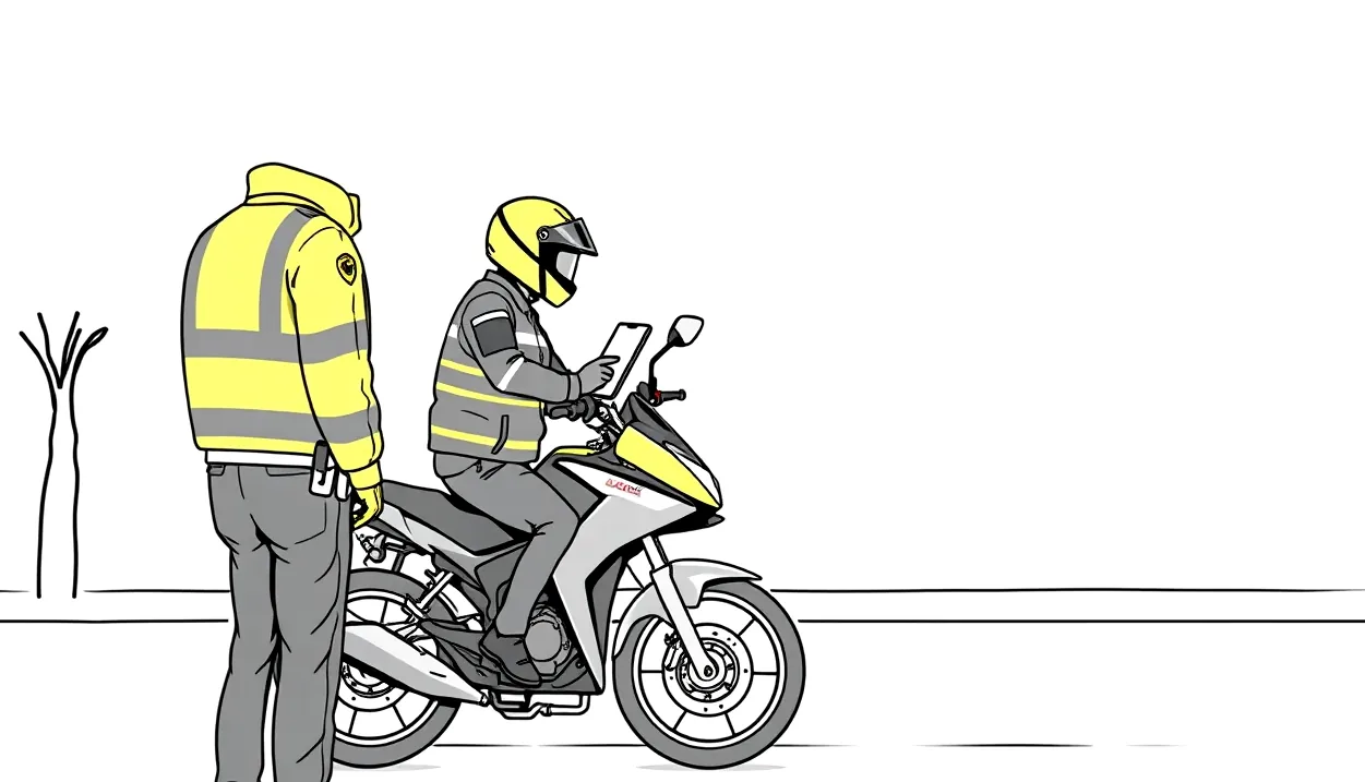 Motocyklová lekárnička s kompletným obväzovým materiálom a nožnicami položená na sedadle