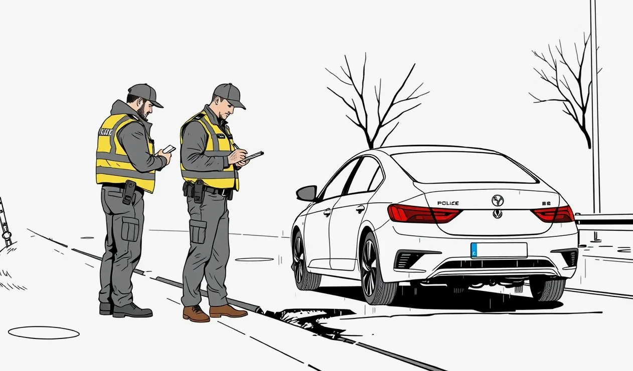 Detail poškodeného hliníkového disku kolesa a prerazenej pneumatiky po náraze do hlbokého výtlku