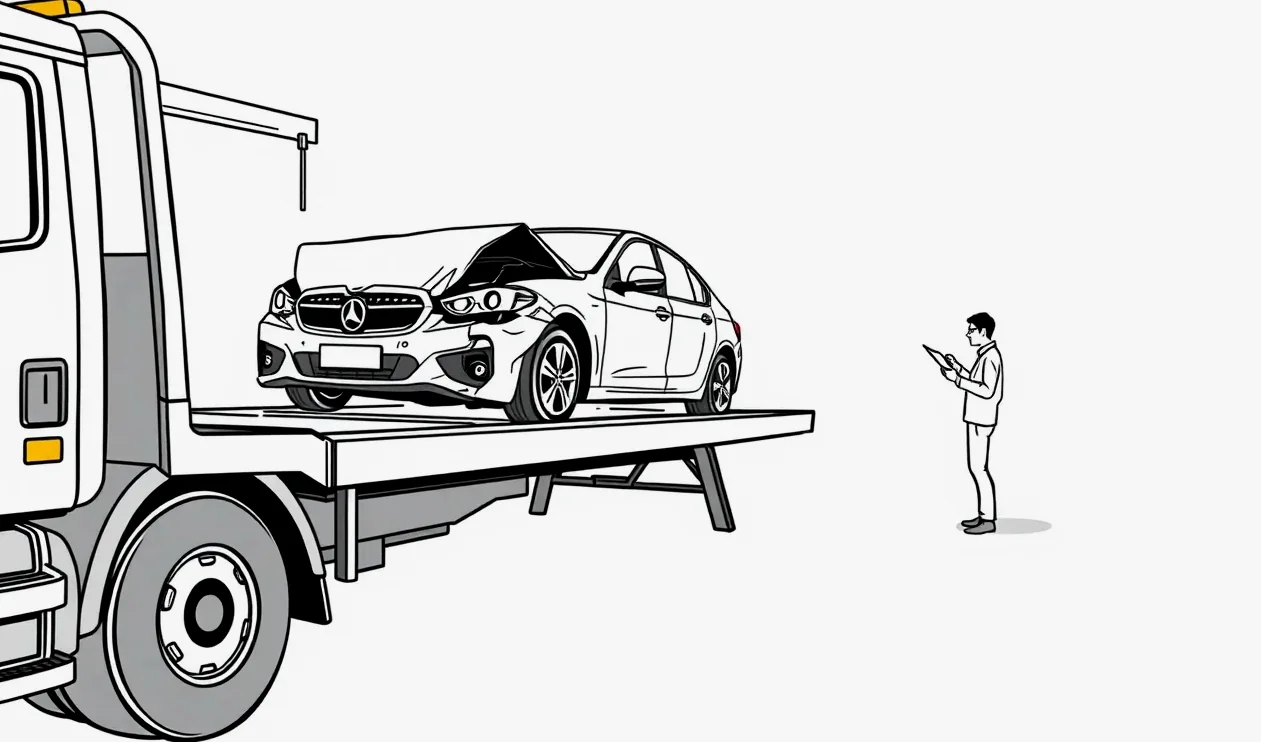 Darovacia zmluva na automobil položená na stole vedľa kľúčov